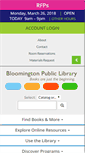 Mobile Screenshot of bloomingtonlibrary.org